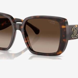 CHANEL 5541-A Oversized Square Polarized Sunglasses